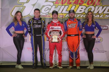 Tanner Carrick won night #1 at the Chili Bowl (DPCmedia) (Video Highlights from FloRacing.com)