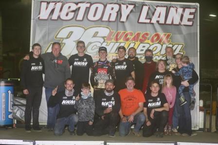 Buddy Kofoid won Tuesday's prelim at the Chili Bowl (Michael Fry Photo) (Video Highlights from FloRacing.com)