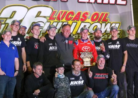 Christopher Bell emerged victorious on Thursday at the Chili Bowl (Brendon Bauman Photo) (Video Highlights from FloRacing.com)