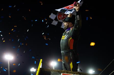 Donny Schatz won the opener for the WoO at Volusia Thursday (Trent Gower Photo)