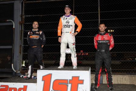 Gio Scelzi won the WoO opener at Tulare Friday (Trent Gower Photo) (Video Highlights from DirtVision.com)