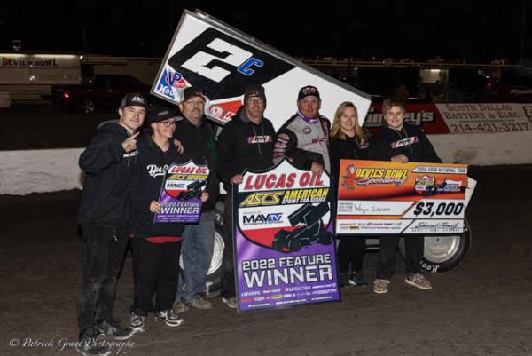 Wayne Johnson Wins Lucas Oil ASCS Season Opener at the Devil