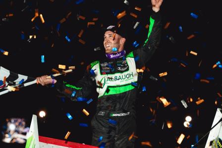 Carson Macedo took the WoO win at I-55 Saturday (Trent Gower Photo) (Video Highlights from DirtVision.com)