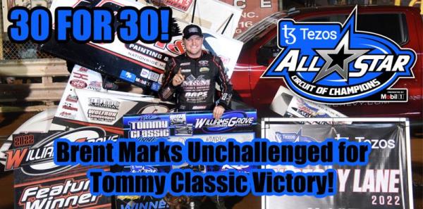 Brent Marks Unchallenged for Tommy Hinnershitz Classic All Star Victory at Williams Grove Speedway