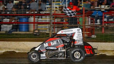 Buddy Kofoid (Penngrove, Calif.) captured his second consecutive Werco Manufacturing T-Town Midget Showdown Presented by Priority Aviation victory on Saturday night at Tulsa, Oklahoma's Port City Raceway. (Lonnie Wheatley Photo) (Video Highlights from FloRacing.com)