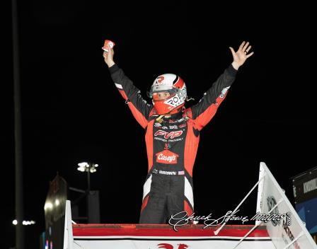Brian Brown took the Knoxville opener Saturday (Chuck Stowe Photo)
