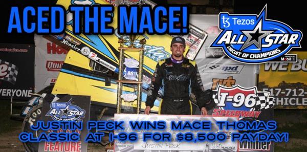 Justin Peck Wins Mace Thomas Classic at I-96 Speedway for $8,500 Payday