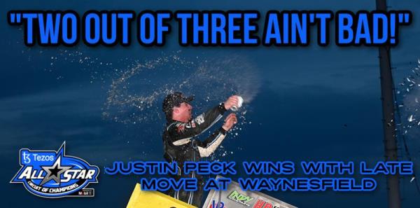 Justin Peck Wins with Late Move at Waynesfield Raceway Park