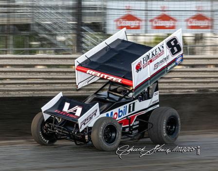 Aaron Reutzel Saturday at Knoxville (Chuck Stowe Photo)