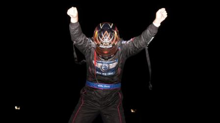 Bobby Santos (Franklin, Mass.) completed his Carb Night Classic sweep on Friday night with a USAC Silver Crown victory at Lucas Oil Indianapolis Raceway Park. Earlier in the night, he had won the accompanying midget feature. (DB3, Inc. Photo) (Video Highlights from FloRacing.com)