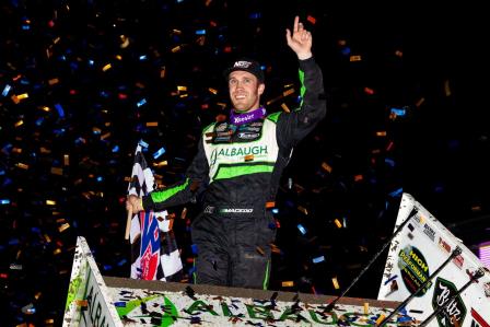 Carson Macedo won the WoO stop at River Cities Friday (Trent Gower Photo) (Video Highlights from DirtVision.com)
