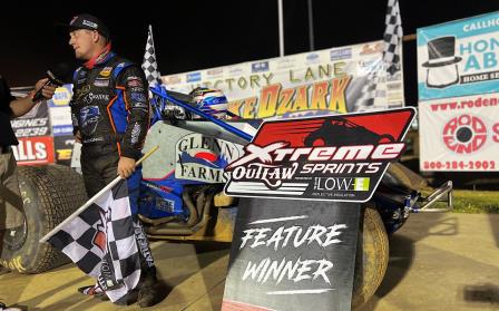 Brady won the Xtreme Outlaw Sprint Car feature at Lake Ozark Saturday (Video Highlights from DirtVision.com)