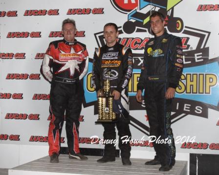 Ian Madsen in Victory Lane at Knoxville (Danny Howk Photo)