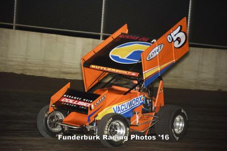 Brad racing at Tri-City Speedway (Mark Funderburk Racing Photos)
