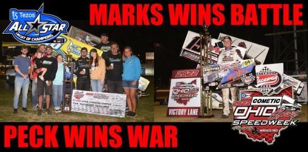 Brent Marks Earns Dean Knittel Memorial Title at Portsmouth; Justin Peck Claims 2022 Ohio Sprint Speedweek Championship