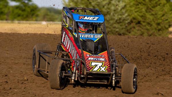 Thomas Meseraull Turns it Around to Win USAC Midgets