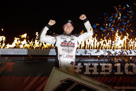 Brent Marks won the $100,000 Historical Big One Thursday at Eldora (Trent Gower Photo)