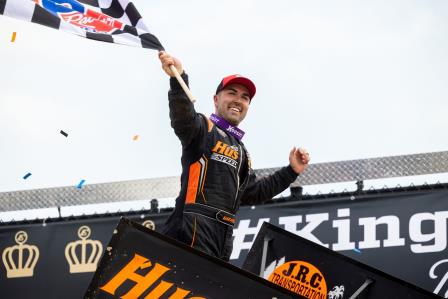 David Gravel won the Saturday afternoon make-up WoO feature (Trent Gower Photo) (Video Highlights from DirtVision.com)