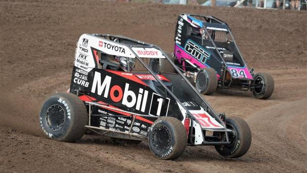 Buddy Kofoid Swipes Last Lap USAC Midget Victory at Jefferson County