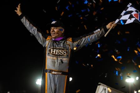 Lance Dewease won the WoO show at Williams Grove Friday (Trent Gower Photo) (Video Highlights from DirtVision.com)