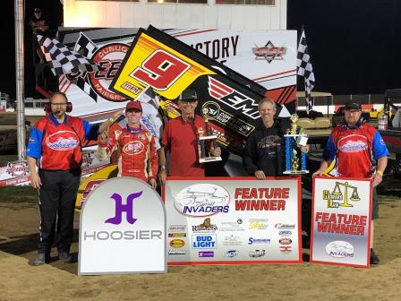 Chase Randall won with the Sprint Invaders in Dubuque Wednesday