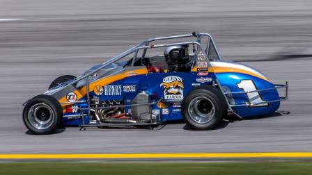 Kody Swanson (Kingsburg, Calif.) became Toledo Speedway's winningest USAC driver with his sixth career USAC Silver Crown victory during Saturday night's Hemelgarn Racing/Super Fitness Rollie Beale Classic Fueled By Marco's Pizza. Swanson broke the near half-century old record in the race named after the legend he passed. (Rich Forman Photo) (Video Highlights from FloRacing.com)