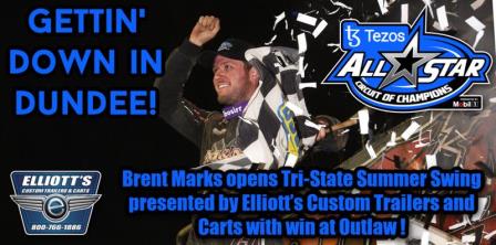 Brent Marks won the All Star stop in Dundee Friday (Chad Warner Photo) (Video Highlights from FloRacing.com)