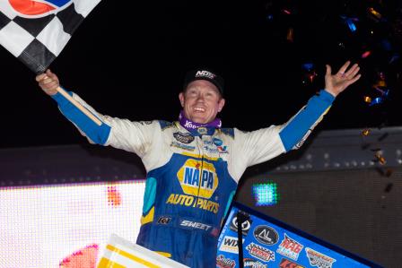 Brad Sweet won the WoO stop at River Cities Friday (Trent Gower Photo) (Video Highlights from DirtVision.com)