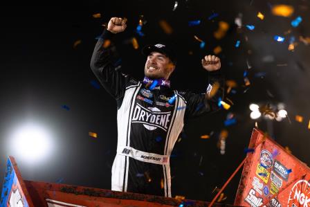 Logan Schuchart won the opener at Skagit on Thursday (Trent Gower Photo) (Video Highlights from DirtVision.com)