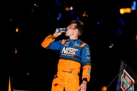 Sheldon Haudenschild won the feature Friday at Skagit (Trent Gower Photo) (Video Highlights from DirtVision.com)