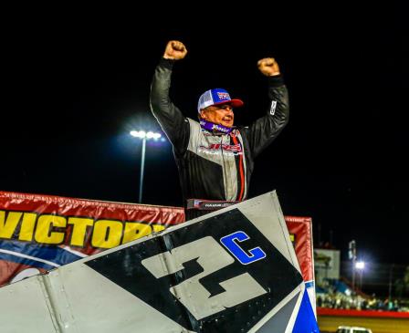 Wayne Johnson won the Jesse Hockett/Daniel McMillin Memorial in Wheatland Saturday (Greg Stanek Photo)