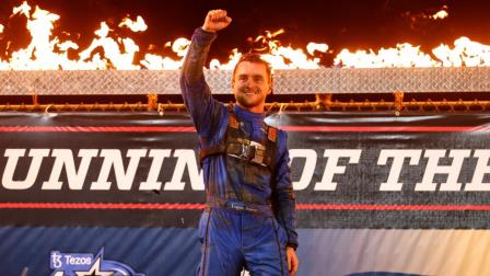 Logan Seavey (Sutter, Calif.) kept his unblemished, undefeated USAC Silver Crown record at Rossburg, Ohio’s Eldora Speedway intact after winning Saturday night’s 40th running of the 4-Crown Nationals Presented By NKTELCO at Rossburg, Ohio's Eldora Speedway. (Josh James Artwork Photo) (Video Highlights from FloRacing.com)