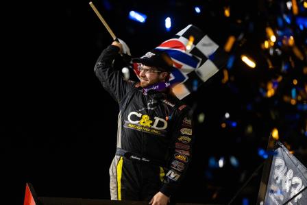 Anthony Macri won his first WoO feature Friday at Port Royal (Trent Gower Photo) (Video Highlights from DirtVision.com)