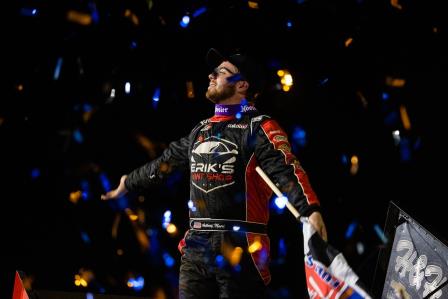 Anthony Macri completed his WoO sweep at Port Royal Saturday (Trent Gower Photo) (Video Highlights from DirtVision.com)