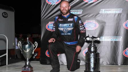 Bobby Santos (Franklin, Mass.) captured the victory in Saturday night's USAC Midget non-points, special event feature at Lucas Oil Indianapolis Raceway Park. (Chris Pedersen Photo) (Video Highlights from FloRacing.com)