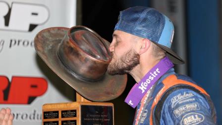 Justin Grant’s dream became a reality at California’s Ventura Raceway as he charged, withstood, battled, banged and tussled his way to victory throughout Saturday night’s tumultuous 98-lap USAC NOS Energy Drink Midget National Championship affair. (Video Highlights from FloRacing)