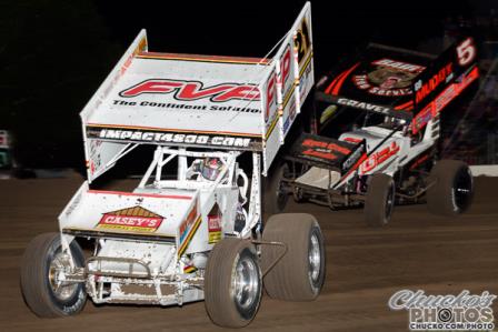 Brian races with David Gravel at Stockton (Chucko’s Photos – www.ChuckO.com/Photo)