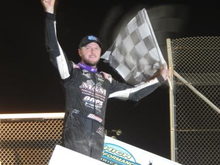 Brent Marks went from the B to win the feature at Attica Saturday (Video Highlights from FloRacing.com)