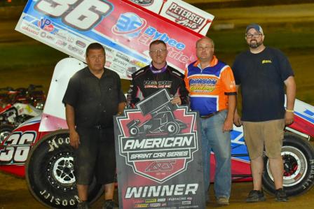 Jason Martin won the ASCS stop in Jackson, Mississippi Thursday (Charles Young Photo)