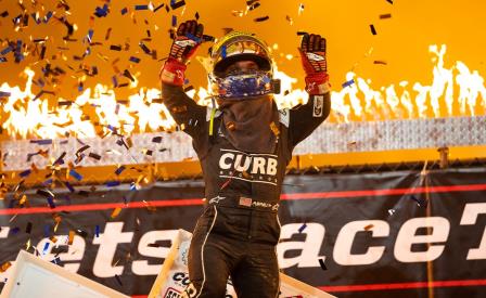 Rico Abreu won the WoO feature at Eldora Saturday (Trent Gower Photo) (Video Highlights from DirtVision.com)