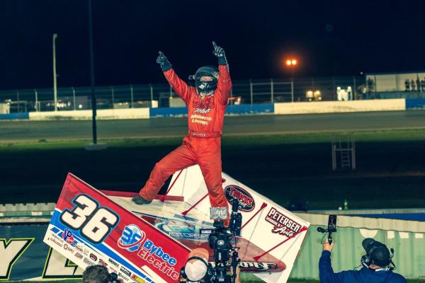 Jason Martin Battles to Third Straight ASCS National Win at Longdale Speedway