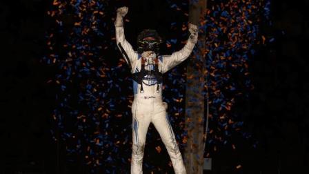 Jacob Denney (Galloway, Ohio) celebrates his USAC NOS Energy Drink Midget National Championship feature victory on Sunday night at Missouri's Sweet Springs Motorsports Complex. (Rich Forman Photo)