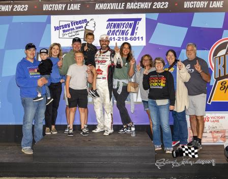 (Chuck Stowe Photo of Brian Brown Saturday night at Knoxville)