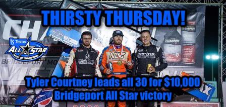 Tyler Courtney won the All Star stop at Bridgeport Thursday (Nicole Signor Photo) (Video Highlights from FloRacing.com)