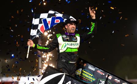 Carson Macedo won the finale at Atomic Saturday (Trent Gower Photo) (Video Highlights from DirtVision.com)