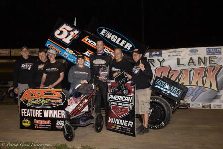 Joe B. Miller won the ASCS event at Lake Ozark Saturday (Pat Grant Photo)