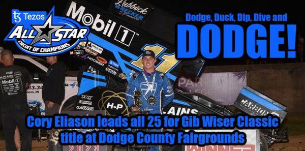 Cory Eliason Leads All 25 for Gib Wiser Classic Title at Dodge County Fairgrounds