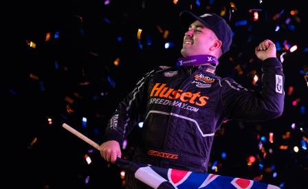 David Gravel won the WoO feature Friday at River Cities (Trent Gower Photo) (Video Highlights from DirtVision.com)