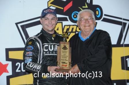 Kevin Swindell is all smiles with Ralph Capitani after taking the Capitani Classic (Conrad Nelson Photo)