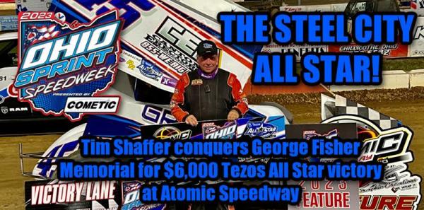 Tim Shaffer Conquers George Fisher Memorial for $6,000 Tezos All Star Victory at Atomic Speedway